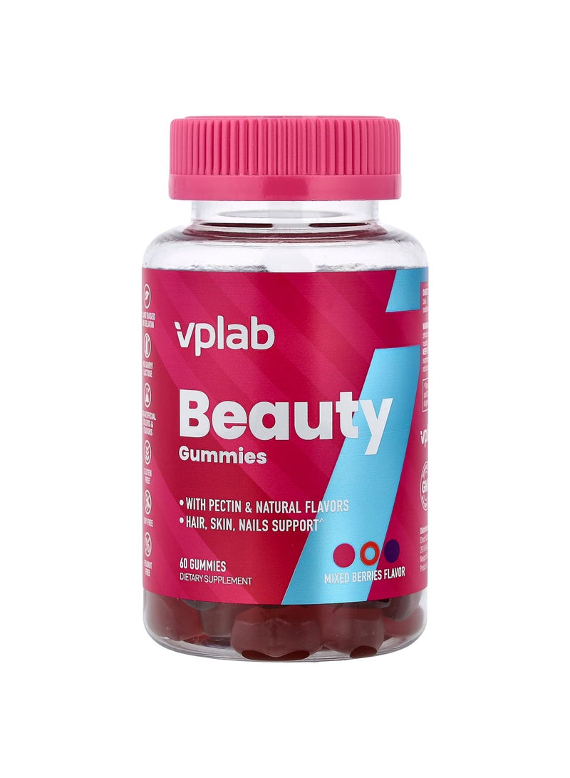 Beauty Gummies, Mixed Berries, 60 Gummies
